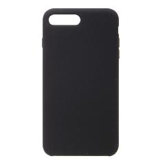 Накладка iPhone 7/8 Plus Silicone Case прорезиненная черная