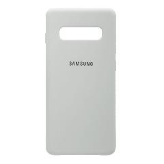 Накладка Samsung G975F/S10 Plus резиновая матовая Soft touch с логотипом пастельная