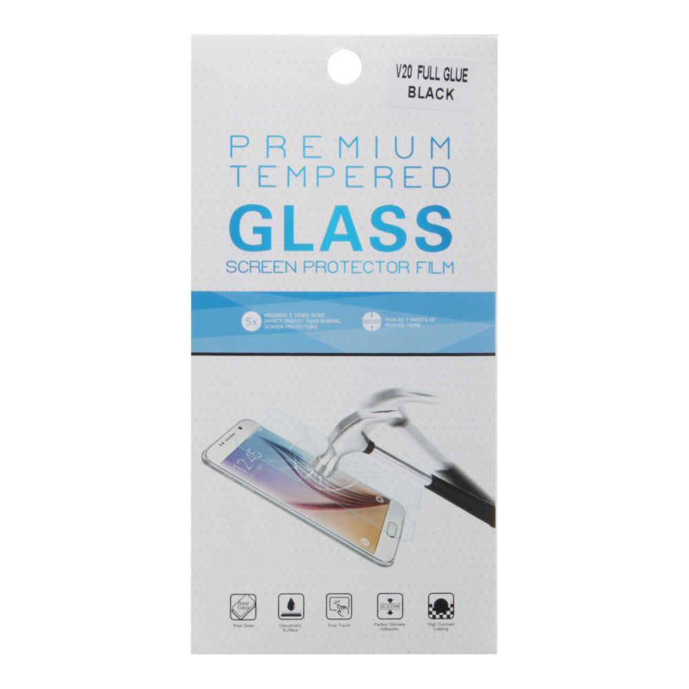 Закаленное стекло Huawei Honor View 20/Nova 4/P40 Lite 2D черное 9H Premium Glass