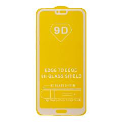 Закаленное стекло Huawei Honor 10 2D белое 9H Premium Glass