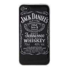 Накладка iPhone 4/4S силиконовая лаковая антигравитационная Jack Daniel's