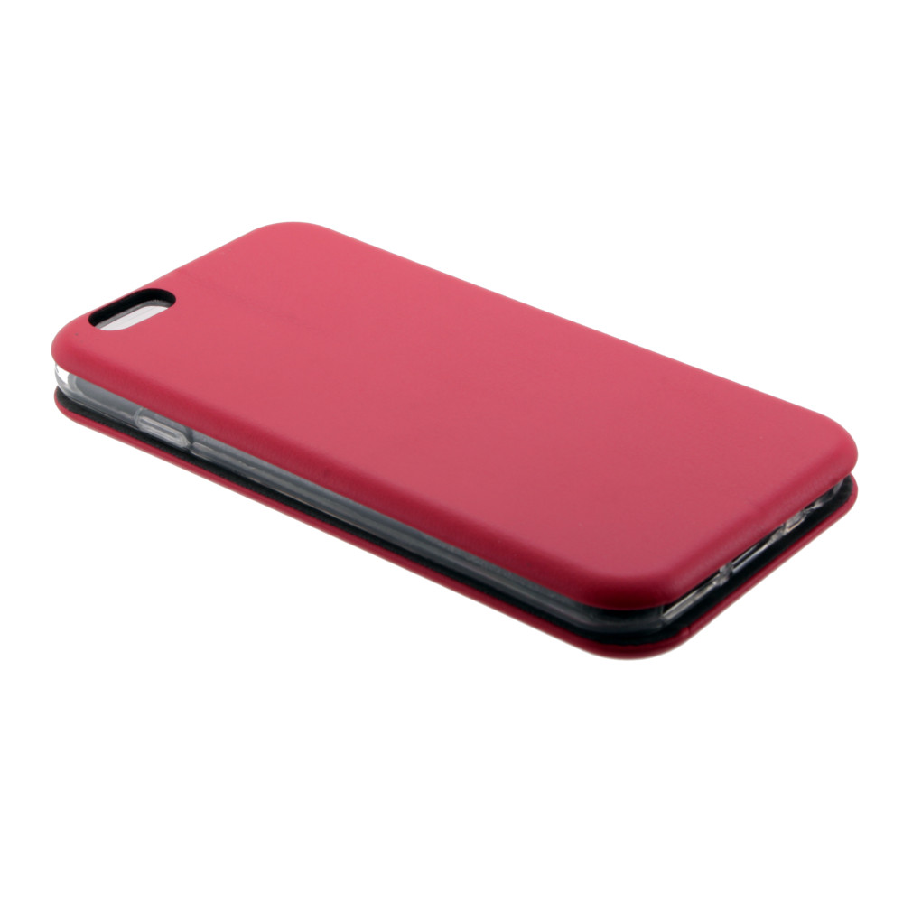 Книжка iPhone 6/6S красная горизонтальная на магните