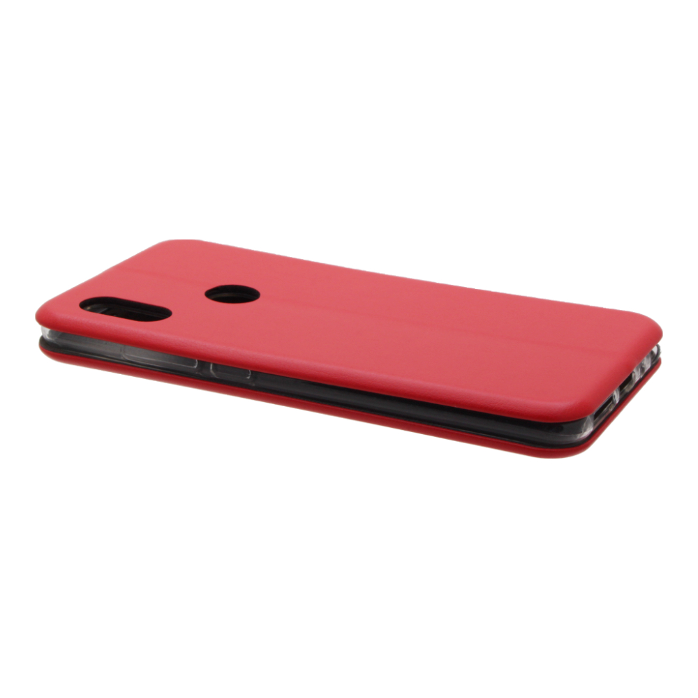 Книжка Xiaomi Redmi Note 5/5 Pro красная горизонтальная на магните