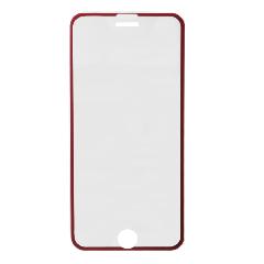 Закаленное стекло iPhone 7/8 с алюминиевой рамкой красное