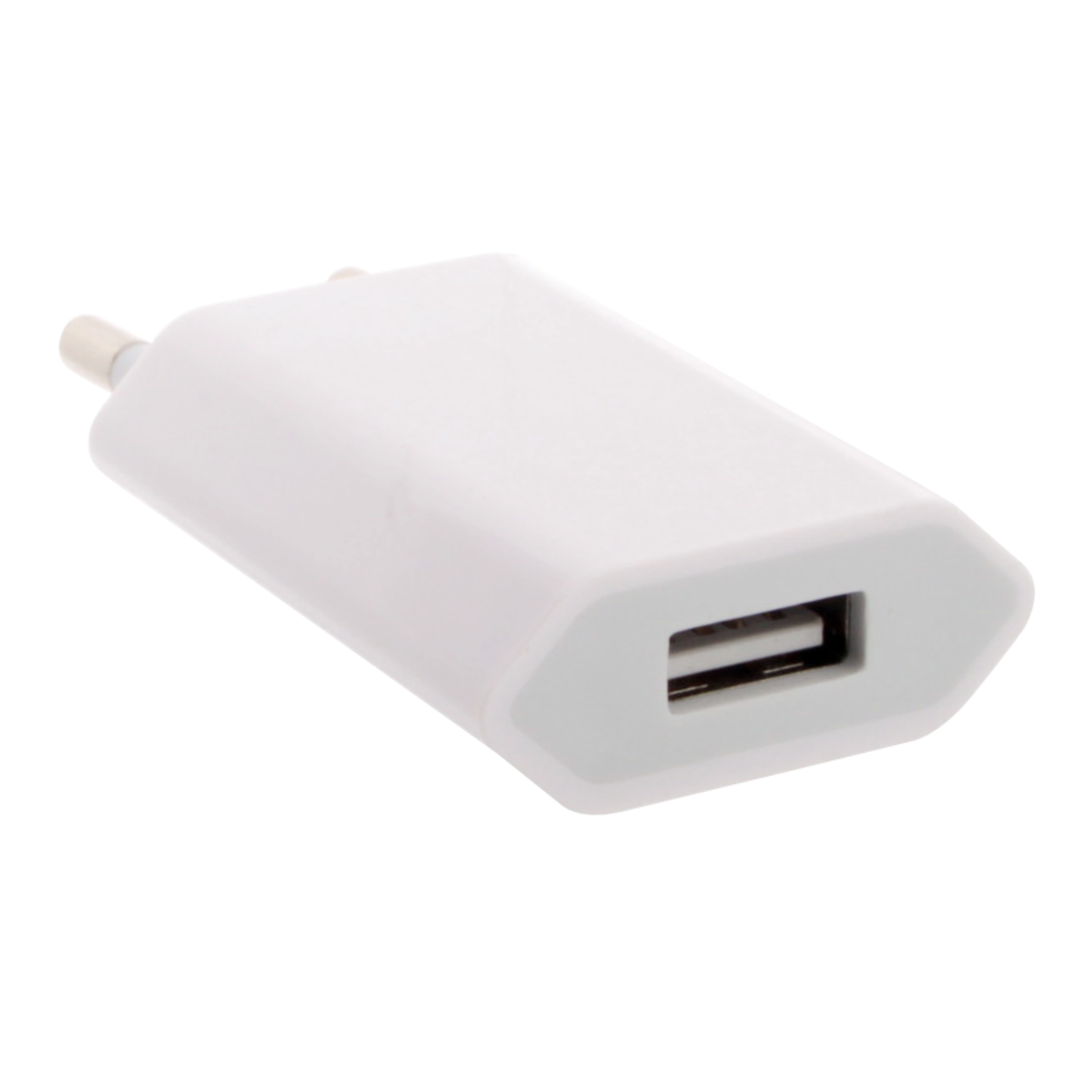 СЗУ с USB выходом iPhone плоская 1,0A ОРИГИНАЛ белая в коробочке