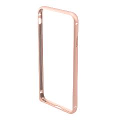 Бампер на iPhone 7 металлический розовый