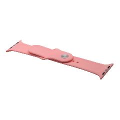 Браслет для Apple Watch 42/44 мм силиконовый розовый