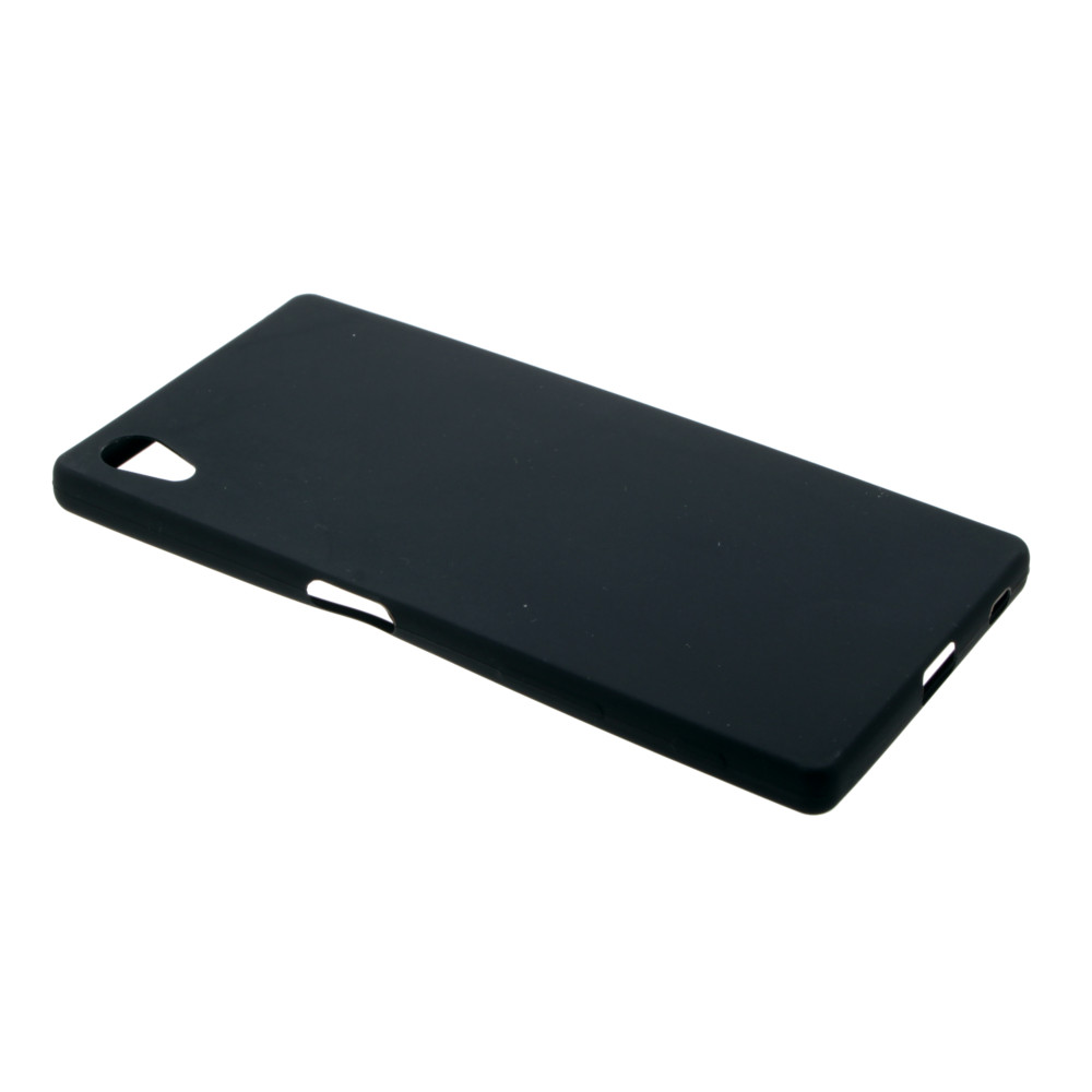 Накладка Sony Z5 резиновая матовая ультратонкая черная