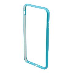 Бампер на iPhone 6/6S металлический голубой