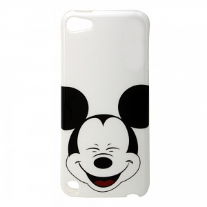 Накладка iPod Touch 5 силиконовая рисунки Mickey Mouse белая