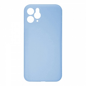 Накладка iPhone 11 Pro пластиковая матовая ультратонкая прозрачная синяя