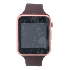 Часы-GPS Smart Watch резиновые коричневые