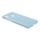 Накладка Huawei Honor 10 Lite силиконовая с пластиковой вставкой блестящая голубая