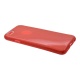 Накладка iPhone 6/6S силиконовая с пластиковой вставкой блестящая красная