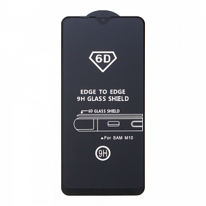 Закаленное стекло Samsung A10 2019/A105F/A10s/M10/Xiaomi Mi9 Lite 6D черное 9H Premium Glass