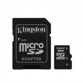К.П. 8 Гб MicroSDHC Kingston class 10+SD адаптер