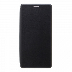 Книжка Samsung Note 10 Plus черная горизонтальная на магните