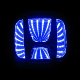 Эмблема HONDA City с синей подсветкой (9,25*7,6)