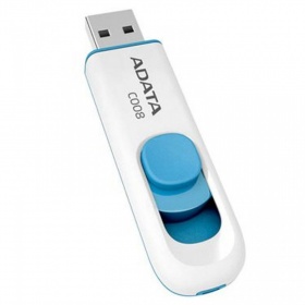К.П. USB 32 Гб A-Data C008 бело-голубая