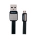 Кабель micro USB Remax Metal RC-044m плоский черный 1000 мм