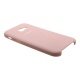 Накладка Samsung A5 2017/A520F Silicone Case прорезиненная бежево-розовая