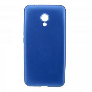 Накладка Meizu M5s силиконовая под тонкую кожу синяя