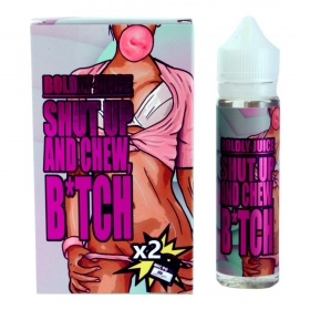 Жидкость для электронных сигарет Boldly Juice Shut Up and Chew, B*tch(2 никобустера) 60мл (креп-0мл)