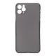 Накладка iPhone 11 Pro Max пластиковая матовая ультратонкая прозрачная черная