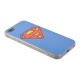 Накладка iPhone 5/5S/SE силиконовая рисунки Superman синяя