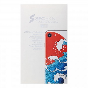 Наклейка iPhone 7/8 на корпус SFC SKIN Шторм на закате