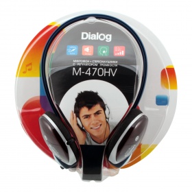 Наушники Dialog M-470HV, рег.громкости, микроф. 2.2 м