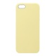 Накладка iPhone 5/5S/SE Silicone Case прорезиненная желтая