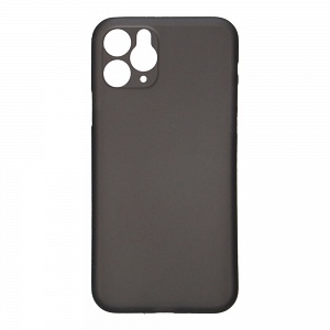 Накладка iPhone 11 Pro пластиковая матовая ультратонкая прозрачная черная