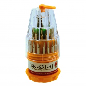Набор отверток BAKU-631-31 (30 в 1) желтая колба