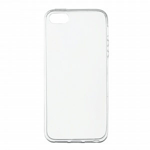Накладка iPhone 5/5S/SE силиконовая у/тонкая прозрачная