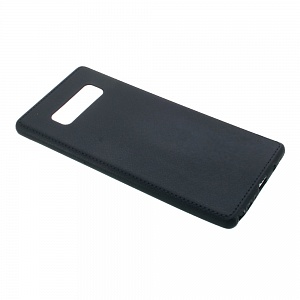 Накладка Samsung N950F/Note 8 резиновая ультратонкая под кожу с прострочкой черная