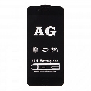 Закаленное стекло iPhone 7/8 4D черное матовое