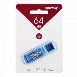 К.П. USB 64 Гб SmartBuy Glossy синяя