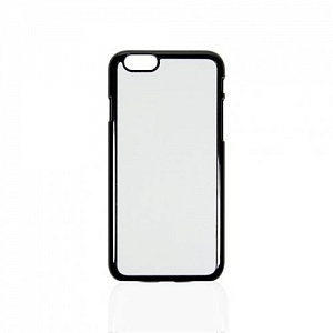 Накладка iPhone 6/6S для сублимации со вставкой, пластик черный