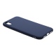 Накладка iPhone XR резиновая матовая однотонная синяя
