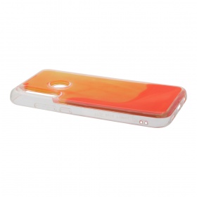 Накладка Huawei Honor 10i силиконовая аквариум фосфорная оранжевая