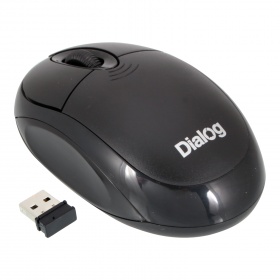 Мышь Dialog MROP-00U беспр, оптич, 5 кнопок, 1600 dpi черная