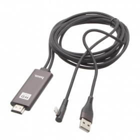Кабель HDMI/Lightning Hoco UA14 (2,0 м) с черный