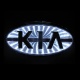 Эмблема KIA Motors с белой подсветкой (11,9*6,2)