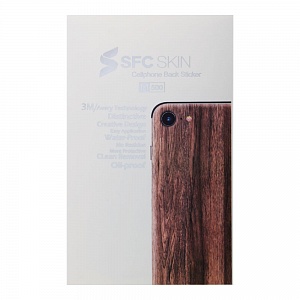 Наклейка iPhone 7/8 на корпус SFC SKIN Дерево