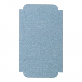 Наклейка iPhone 7 на корпус блестки голубая