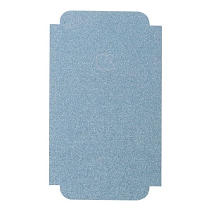 Наклейка iPhone 7 на корпус блестки голубая