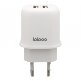 СЗУ с 2 USB 2,1A + кабель USB Micro Ipipoo XP-11 белый