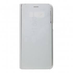 Книжка Samsung G950F/S8 серебро горизонтальная зеркальная