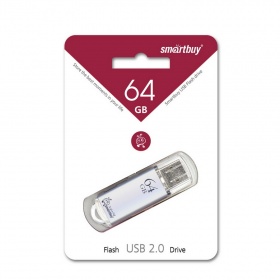 К.П. USB 3.0 64 Гб SmartBuy V-Cut серебро